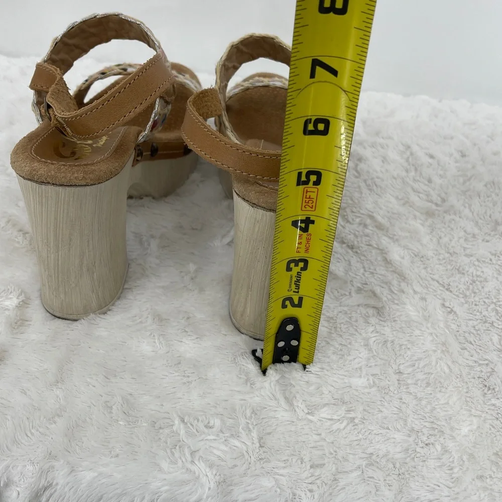 SBICCA Chic Colorful Woven Platform Sandals VINTAGE COLLECTION WOMENS SIZE 6M